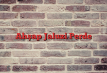 Ahşap Jaluzi Perde