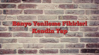 Banyo Yenileme Fikirleri Kendin Yap