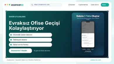 asansör bakım yazılımı